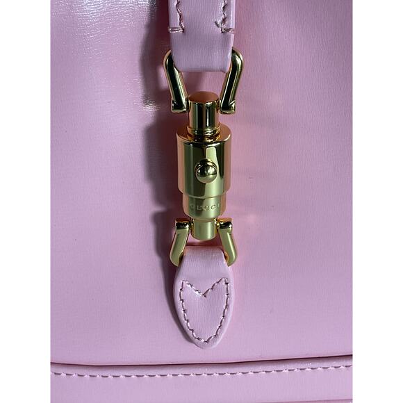 Gucci 'Jackie 1961' Pink Leather Mini Shoulder Bag - Picture 6 of 10